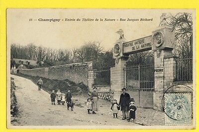 cpa 94 - CHAMPIGNY sur MARNE Rue Jacques RICHARD Théatre Antique de la Nature