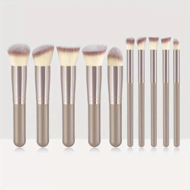 MakeUp Feinhaar Pinsel-Set 10stk (Rouge, Foundation, Schminkpinsel, MakeupBrush)