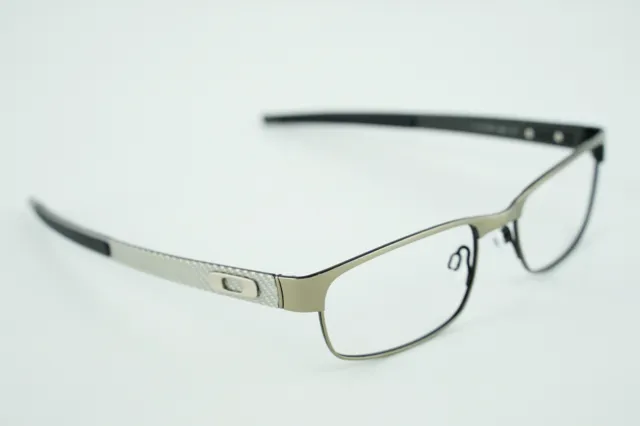 OX5079-0255 Oakley Carbon Plate 55-18 Light Silver Eyeglasses Frames Fiber
