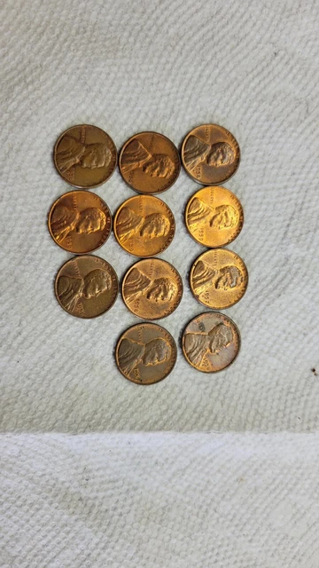 1950 P D S Lincoln Wheat Cent Penny Set SUPERB Looking Coins