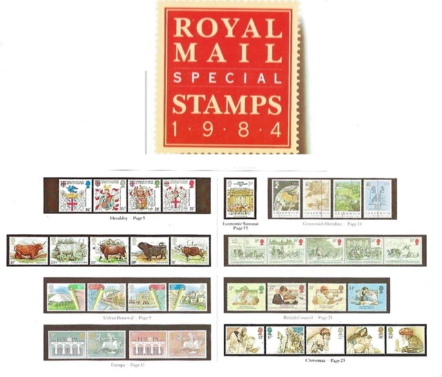 ROYAL MAIL SPECIAL Stamps Year Book 1984 Complete With All The Mint