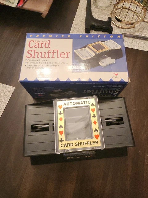 Vintage Cardinal #375 Automatic Playing Card Shuffler Shuffles 1 or 2 Decks