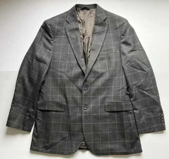 Brooks Brothers 346 Madison Fit Blazer Sport Coat Wool Houndstooth Size 42L EUC