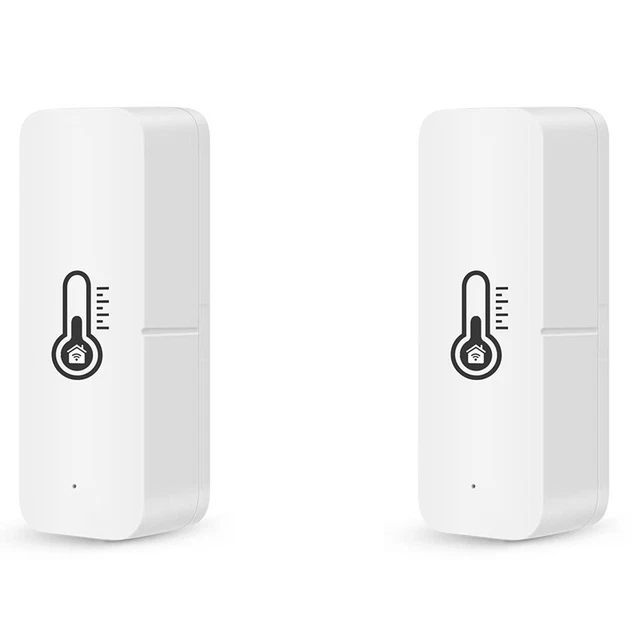 2 ud. Tuya WIFI sensor de temperatura y humedad a batería Si P9E4