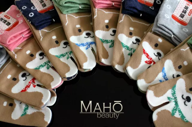 MADE IN JAPAN tabi split toe socks SHIBA INU DOG puppy kimono flip flops 22-25cm 2