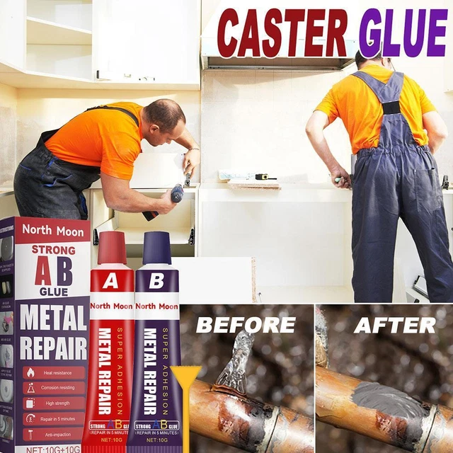 NEW Industrial Heat Resistance Cold Weld Metal Repair Adhesive For Cracks A4K2