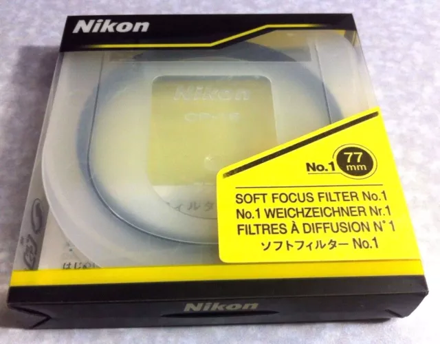 Nikon 77mm Soft Focus Filter #1 No.1 Glass Lens Filter 77 mm Japan Genuine OEM