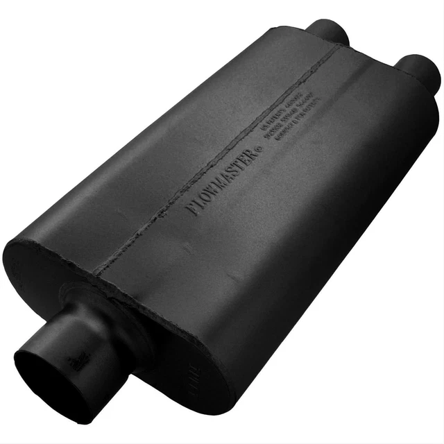 Flowmaster Muffler Delta Flow 50 Series 3" Inlet/Dual 2 1/4" Outlet Steel