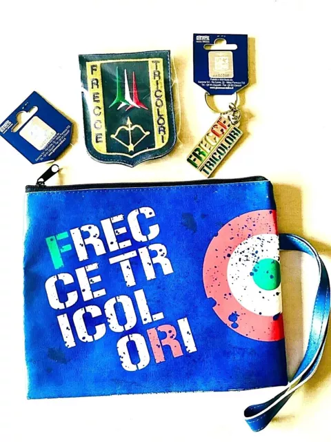 FRECCE TRICOLORI AERONAUTICA Militare Kit Gadget  astuccio+portachiavi+ricamo EUR 10,00 - PicClick IT