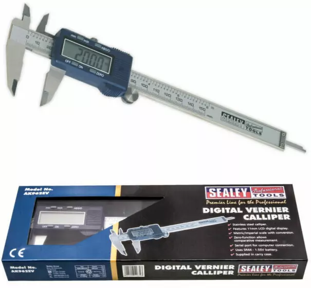 Sealey Premier Digital Vernier Caliper 0-150mm Gauge Measurement Tool