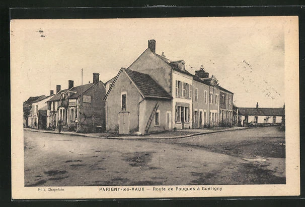 CPA Parigny-les-Vaux, Route de Pougues to Guérigny