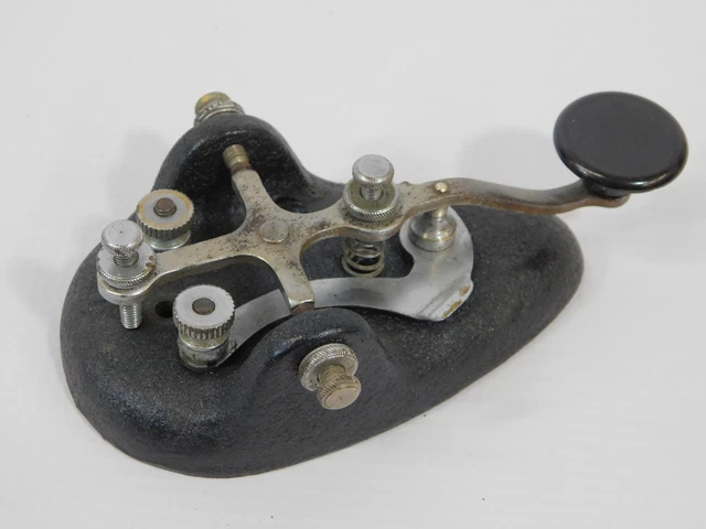 Chiave Telegrafica McElroy Per Radio WWII – Tasto CW Usato – Radioamatore