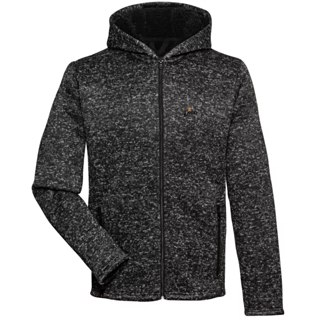 il Lago Prestige Herren Teddy Strickfleece Jacke Spirit