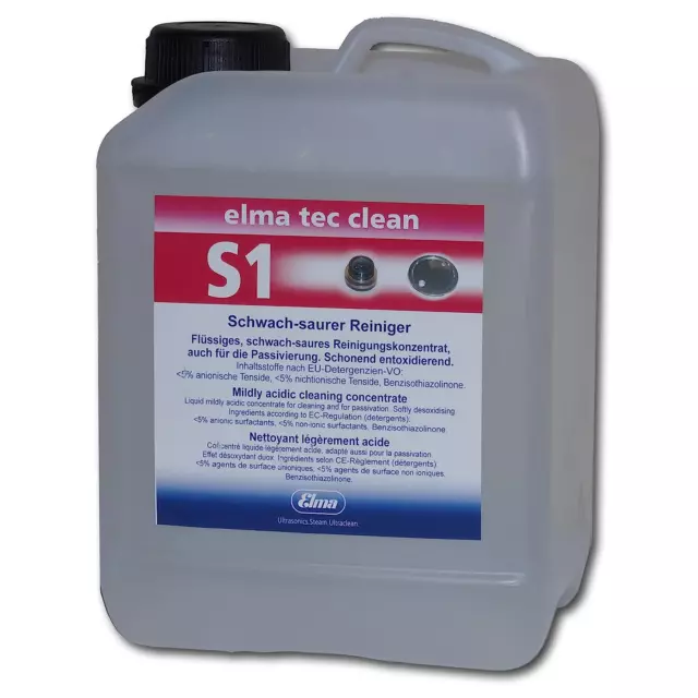 800 0162  TEC Clean S1 Corrosion Remover for Ultrasonic Cleaners- Powerful Conce