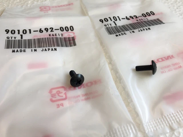 Genuine Honda Throttle Grip Tube Mount Screw - 90101-063-505 - Fits P/PC/QA/Z50 & CT70 Models