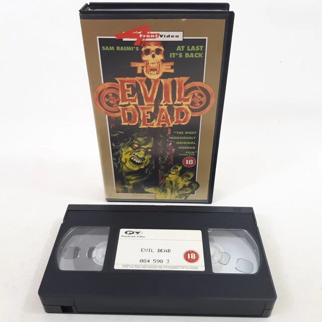 THE EVIL DEAD VHS Tape 4Front Cult 80's Horror Film Sam Raimi Bruce