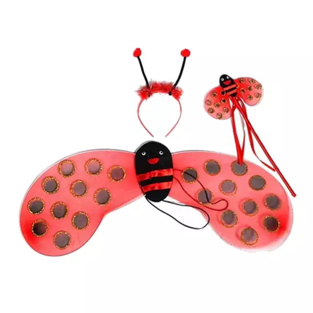 Costume De Coccinelle Pour Enfants Filles, Déguisement De Fête, Bandeau