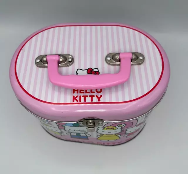 Tin Box Company Hello Kitty Tin Stationery Small Pink Lunch Box 2012 3