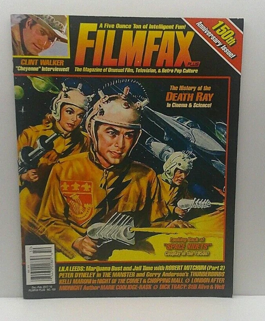 Kidets FILMFAX PLUS MAGAZINE #150 Clint Walker Cheyenne Space Kidets Lila ...