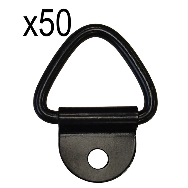 50 D Ring 1/4" Steel Truck Trailer Motorcycle ATV Rope Chain Tie Down 2,400#