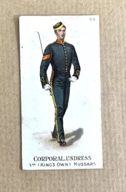 CIGARETTE CARDS Gallaher 1898 Types of British Army NO.68 CORPORAL UNDRESS