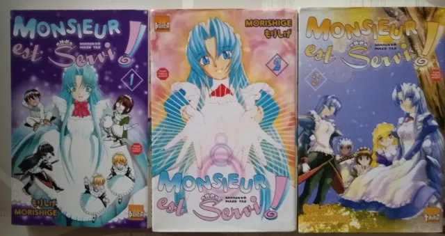 lot 3 mangas Monsieur est servi tomes 1 à 3 français