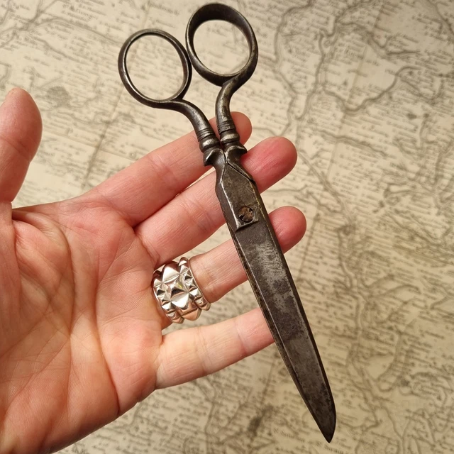 Ciseaux De Couture Anciens Nogent - Acier - Fin XIXe - Antique Scissors