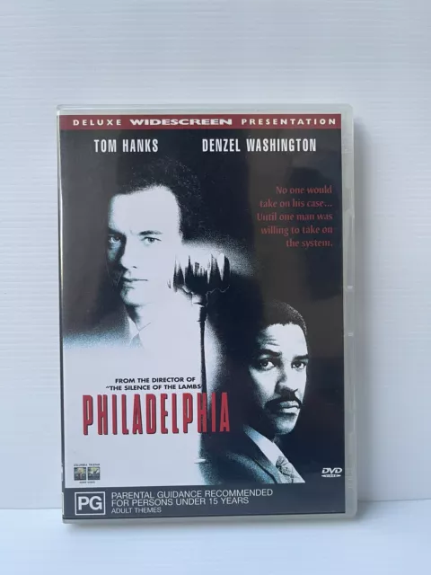 Philadelphia DVD (1993) Tom Hanks | Danzel Washington | Region 4 | FREE POST