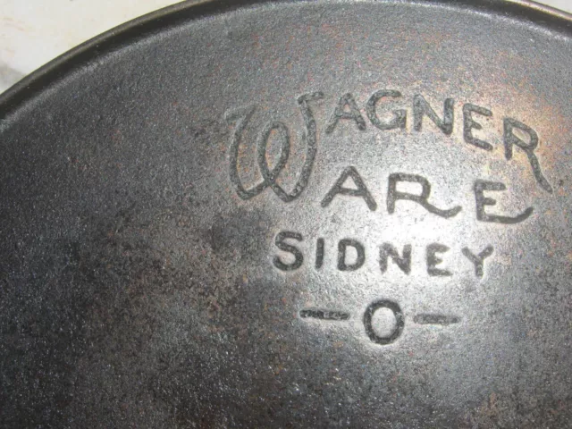 Vintage Wagner Ware Sidney O Cast Iron Skillet #8 With Outer Edge Heat Ring 50s