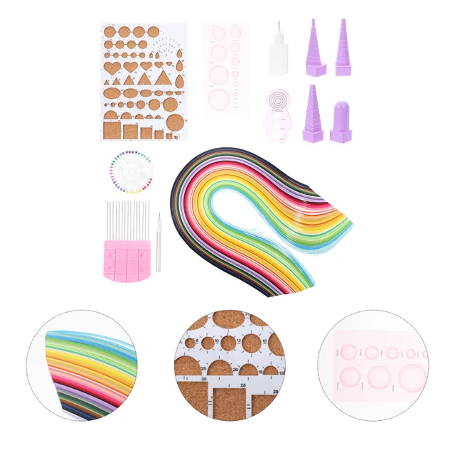 1 Set Papier-Quilling-Kit-Streifen stripping Papierwerkzeuge DIY Papier-Handwerk
