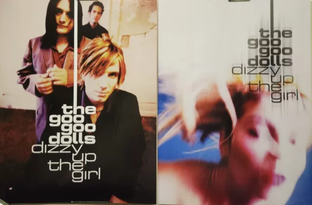 GOO GOO DOLLS 1998 DIZZY UP THE GIRL 2 side promo poster Excellent NEW old stock