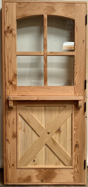 Rustic reclaimed solid Doug Fir DUTCH door glass U choose dimension storybook 2