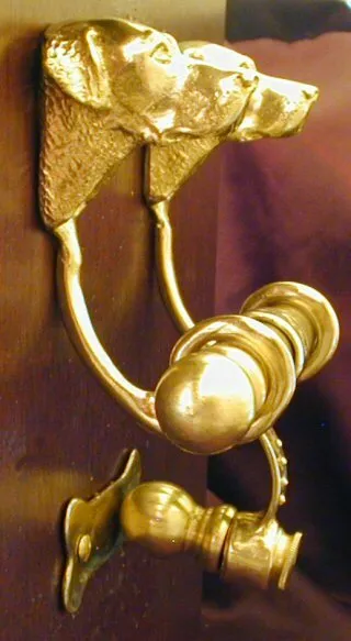 CHESAPEAKE BY RETRIEVER Bronze DUET Door Knocker