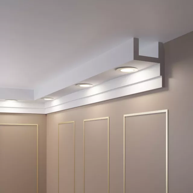 Moldura de Estuco para Iluminación Indirecta, Perfil LED 10 Metros OL-58