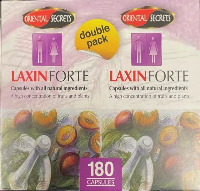 herbal supplements Laxin Forte 180 capsules (2 bottles x90)