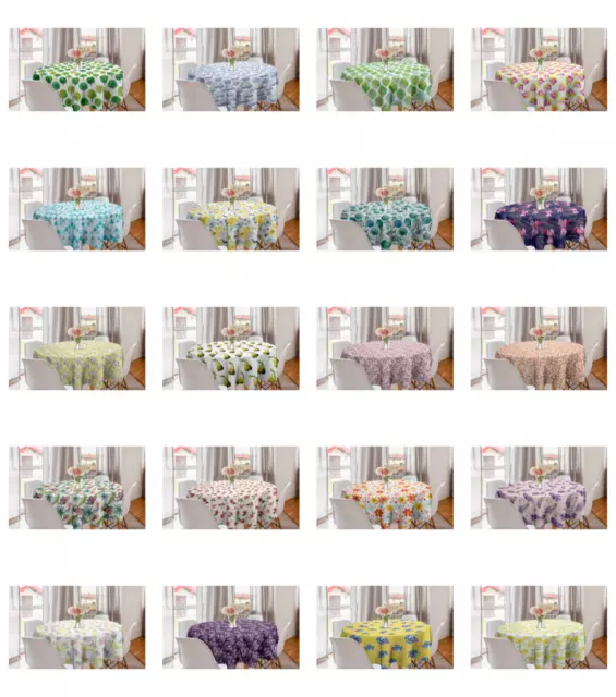 Ambesonne Watercolor Round Tablecloth Table Cover for Dining Room Kitchen