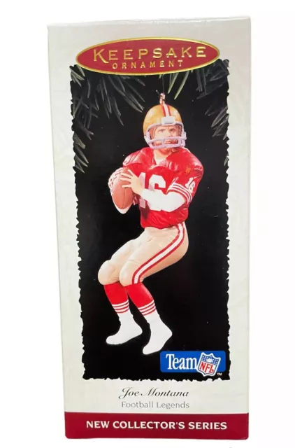 1995 Hallmark Keepsake Joe Montana Football Legends Christmas Ornament