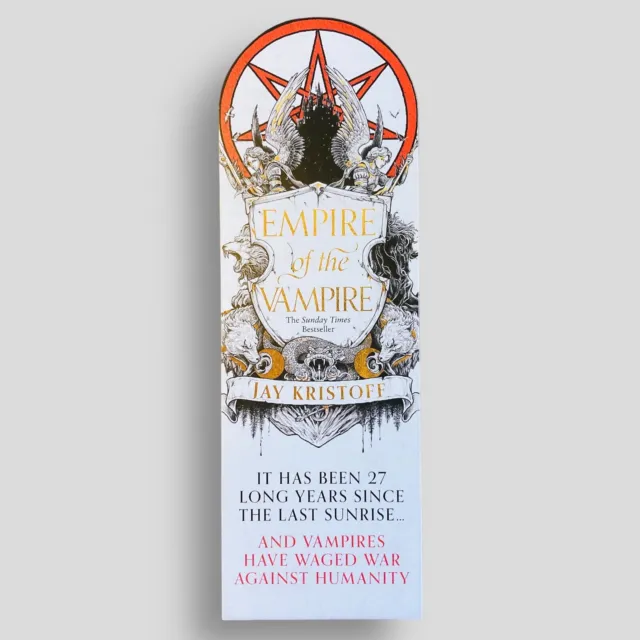 Empire Of The Vampire Jay Kristoff PROMOTIONAL BOOKMARK -not the book