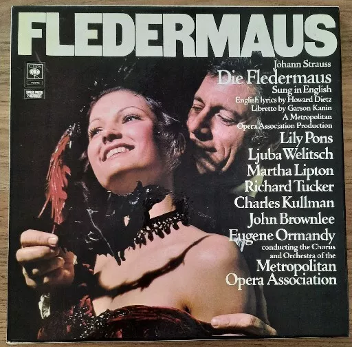 Boxed - JOHANN STRAUSS DIE FLEDERMAUS EUGENE ORMANDY CHORUS & ORCHESTRA METRO VG