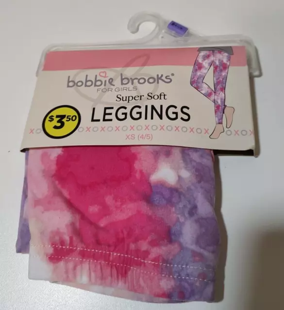 BOBBIE BROOKS YOUTH Girls Heart tie-dye Valentines Leggings Size Large ( 10/12) £7.89 - PicClick UK