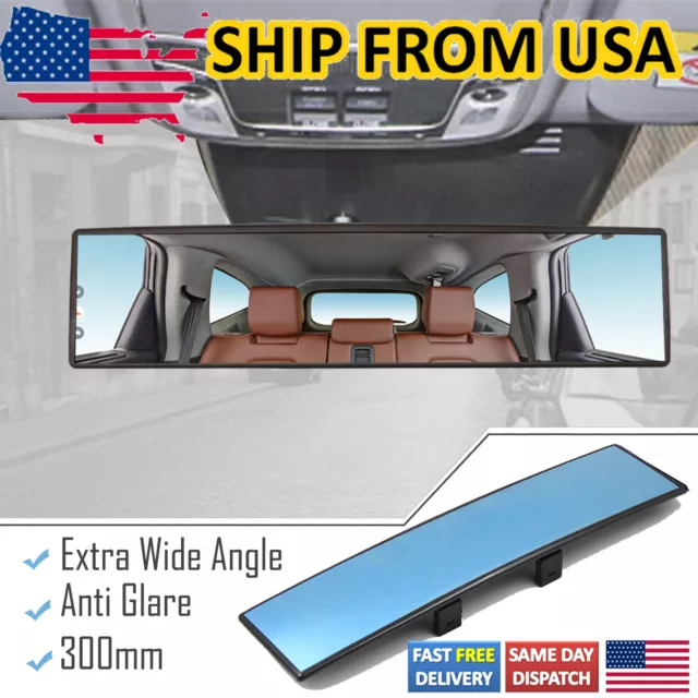 300mm Car Interior anti glare wide angle rear view mirror Blind Spot baby Watch