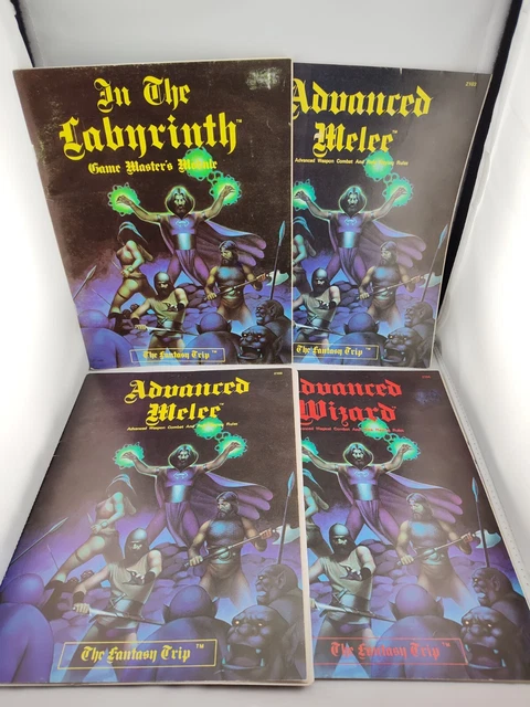 The Fantasy Trip 4 Books Advanced Melee Labyrinth Wizard