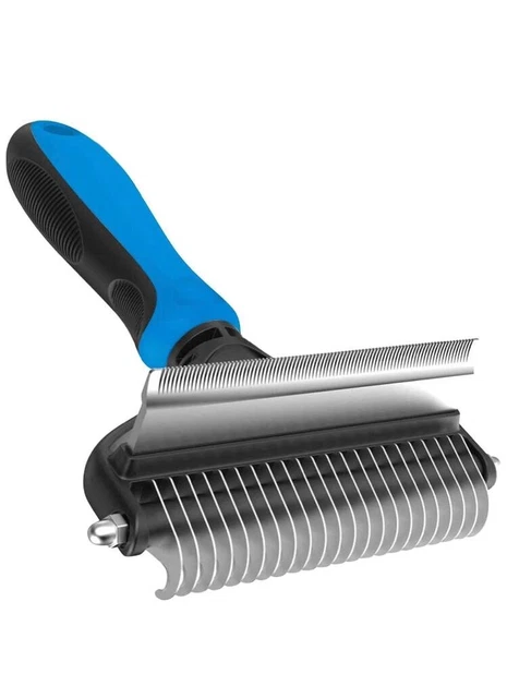 Pet Cat Dog Hair Fur Shedding Trimmer Grooming Dematting Rake Comb Brush Tool UK