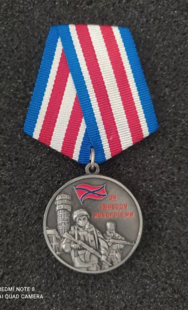 Für die Freiheit von Noworossija Medaille 🔥 KRIEG RUSSLAND UKRAINE TROPHÄE?