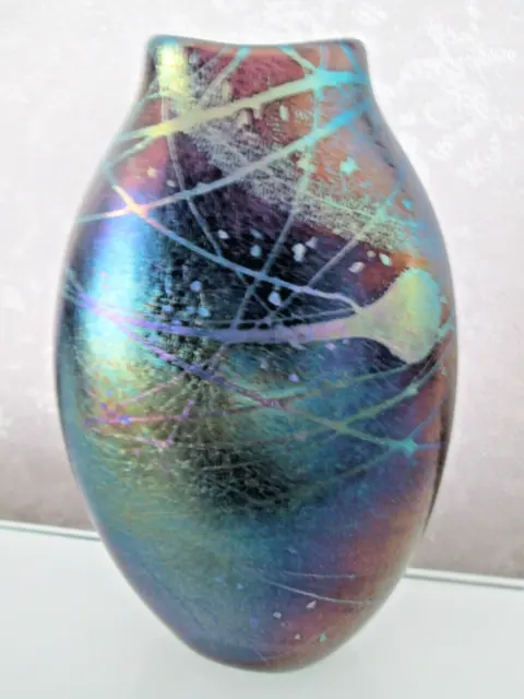 Signed Charles Victor Ramsey-Peter Layton LGW Int British Studio/Art Glass Vase