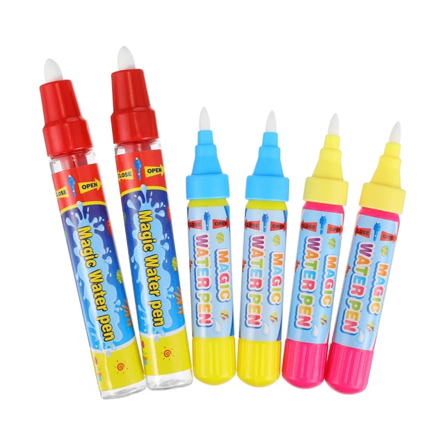 6 Pcs Watercolor Paint Brush Pens Taste Child Water Color Pens