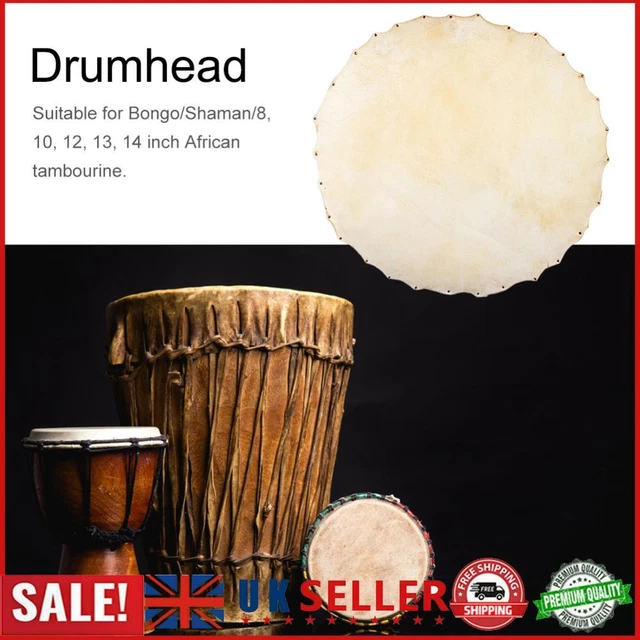 Drum Goat Skin Head for African Tambourine Percussion Drum Part (Diameter 300mm)
