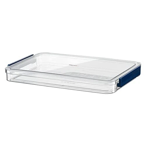 Libro de recortes A4 almacenamiento de papel, caja de almacenamiento de fotos, caja de archivos de plástico (azul) 1 pieza