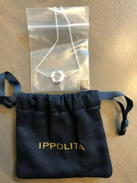 New Ippolita Sterling Silver Open Wavy Circle Friendship Bracelet