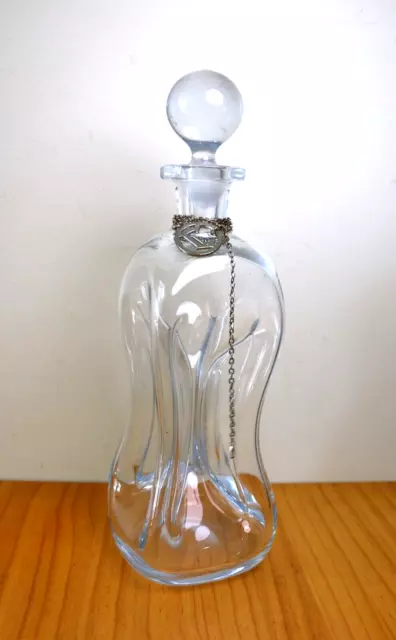 Vintage Glass Cluck Cluck Pinched Decanter by Holmegaard